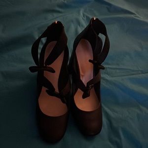 Size 11, Black, Nine West Heels